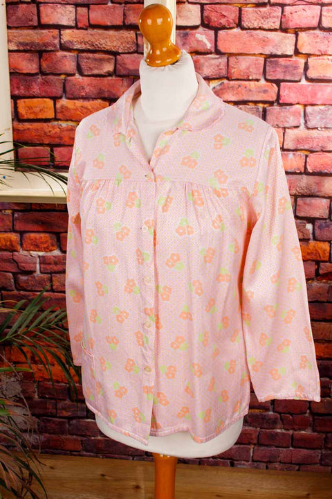 Vintage Nachthemd rosa Satin