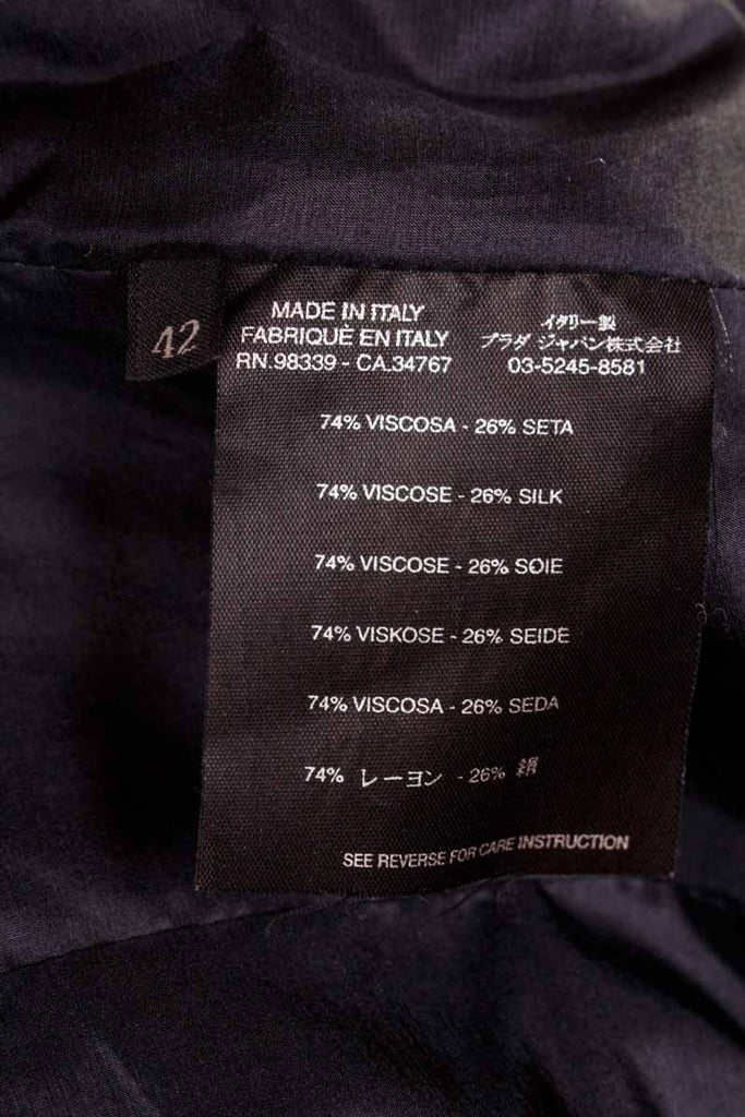 PRADA Seidensamt Jacke schwarz