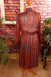 Seidenkleid Streifenmuster