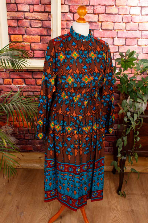 70s Boho Kostüm leuchtend bunt