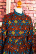 70s Boho Kostüm leuchtend bunt