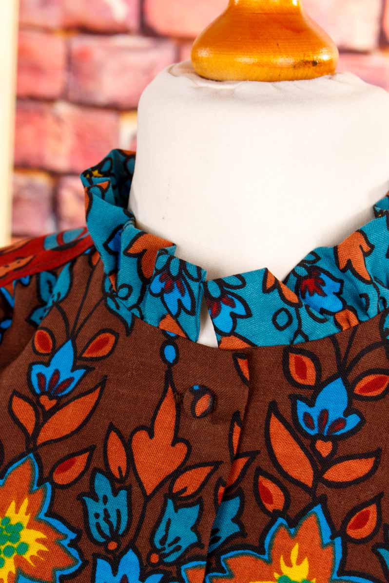 70s Boho Kostüm leuchtend bunt