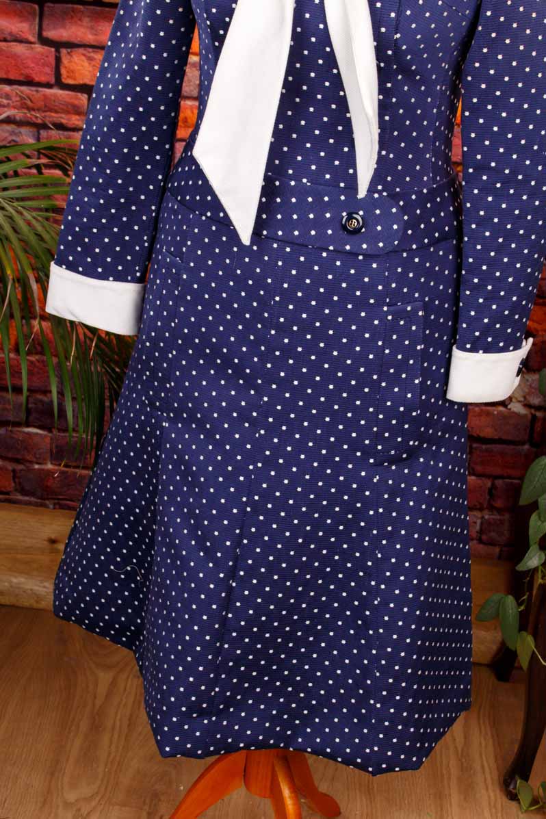 Rockabella Kleid blau Pünktchen