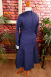 Rockabella Kleid blau Pünktchen