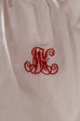 antike Leinen Wäsche Monogramm MH