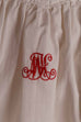 antike Leinen Wäsche Monogramm MH