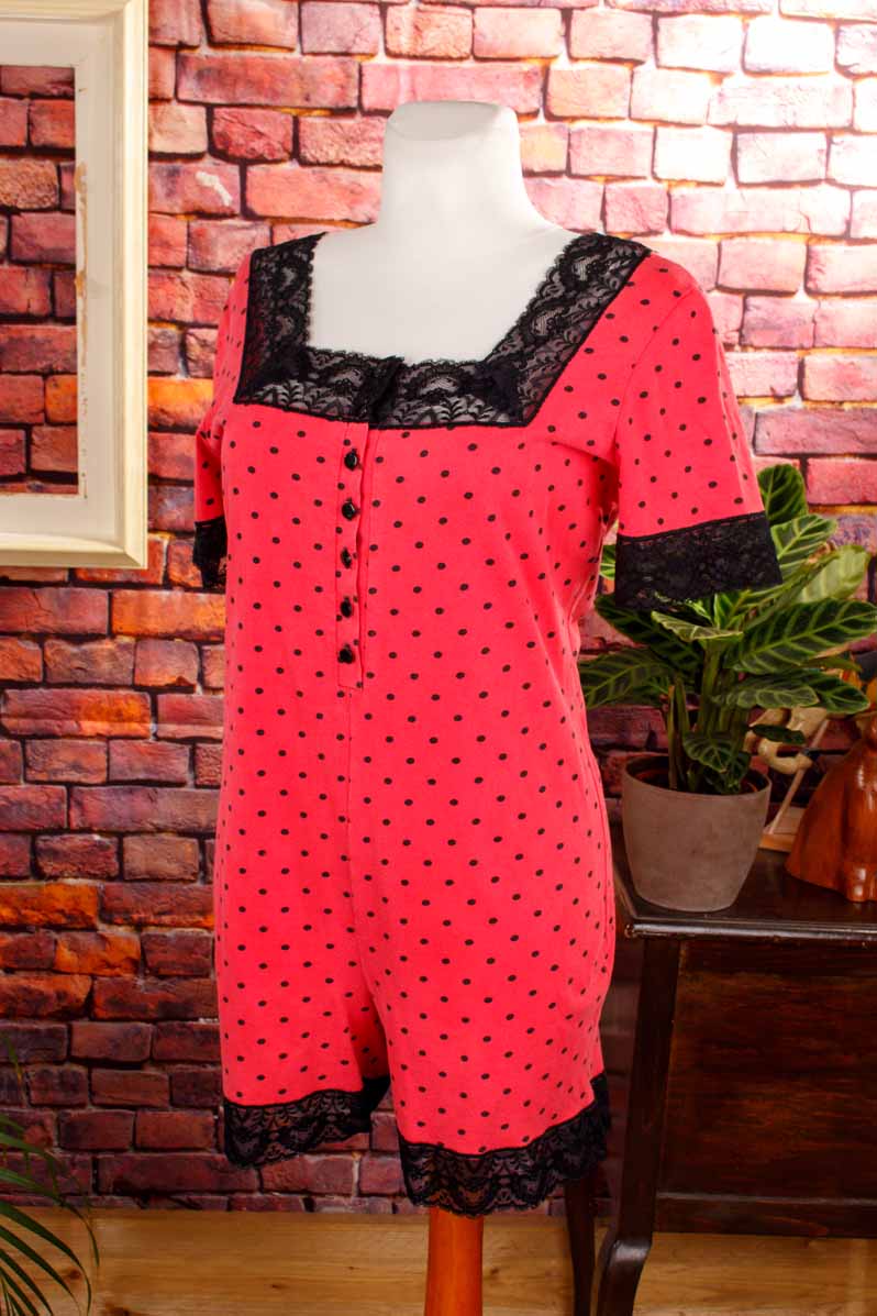 Jumpsuit Beinkleid pink Punkte