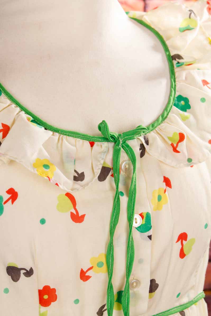 Vintage Nachtkleid Blumenmuster