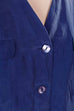 Seide Sommerblazer Bluse blau