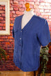 Seide Sommerblazer Bluse blau