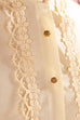 Trachtenbluse beige Stehkragen