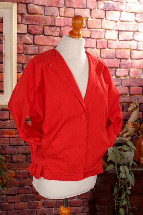 80s Blouson rot ausgefallen