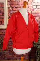 80s Blouson rot ausgefallen