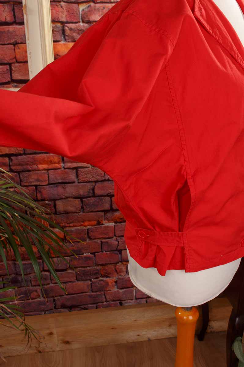 80s Blouson rot ausgefallen