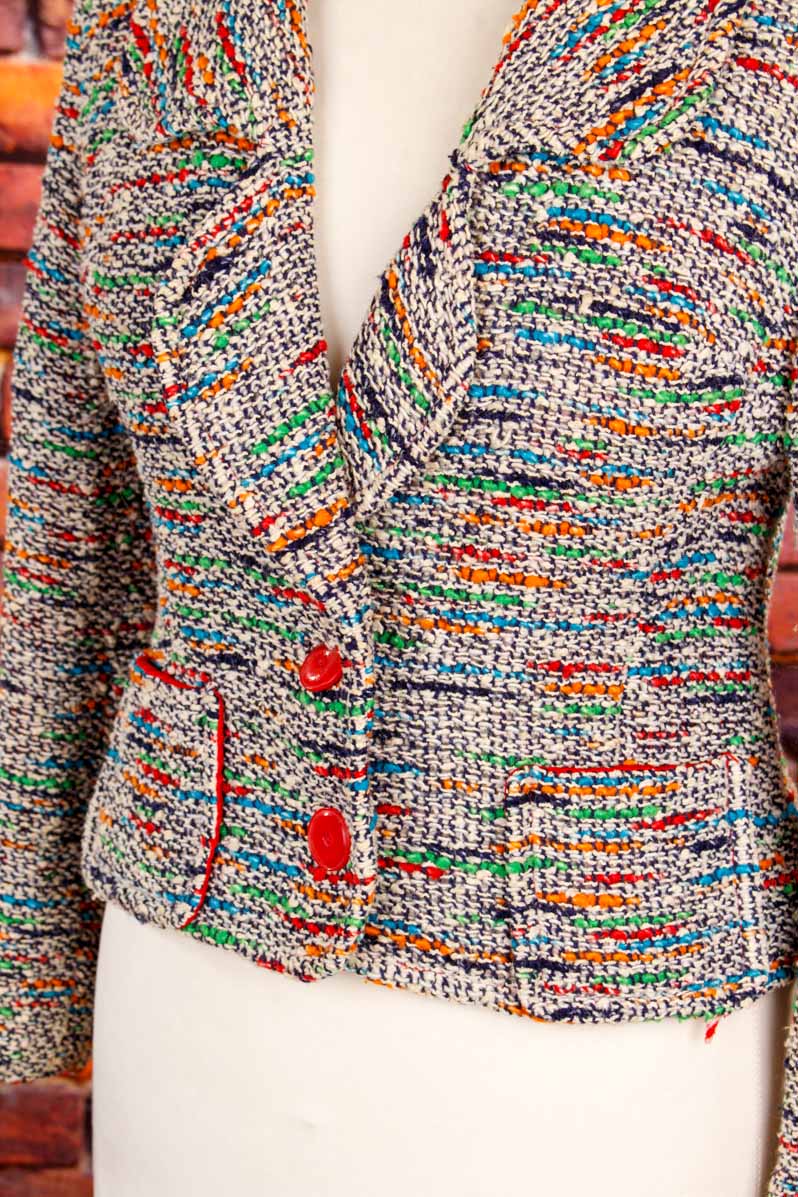 Bouclé Jäckchen kurz bunt