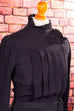 victorian Core Kleid schwarz Stehkragen