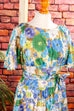 70s Maxikleid bunt Blumen