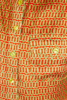 90s Seidenbluse 70er Stil