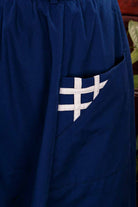 Baumwollrock blau weiß