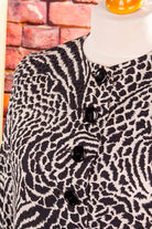 YSL Seidenjacquard Bluse Tiermuster