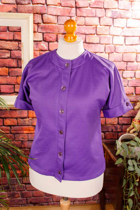 70s Top lila