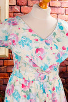 90er Jahre Sommerkleid pastell