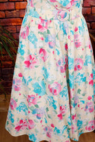 90er Jahre Sommerkleid pastell
