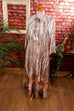 Boho Lounge Kleid beige Muster