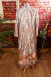 Boho Lounge Kleid beige Muster
