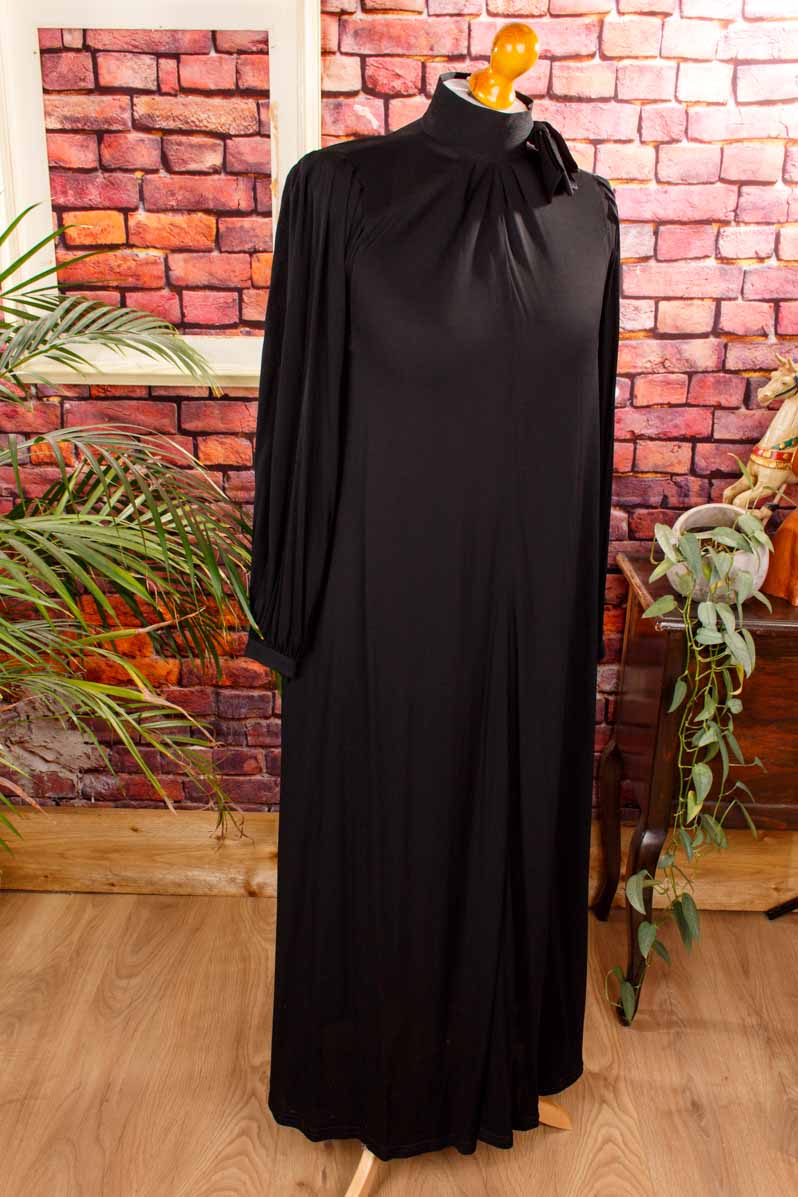 Jean Muir Kleid schwarz Viskose