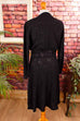 40er Jahre Kleid schwarz Spitze