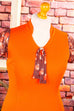 70s Schlagerkleid orange