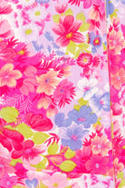 70er Sommerkleid pink Muster