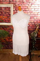 70s Unterkleid vanillegelb