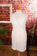 70s Unterkleid vanillegelb
