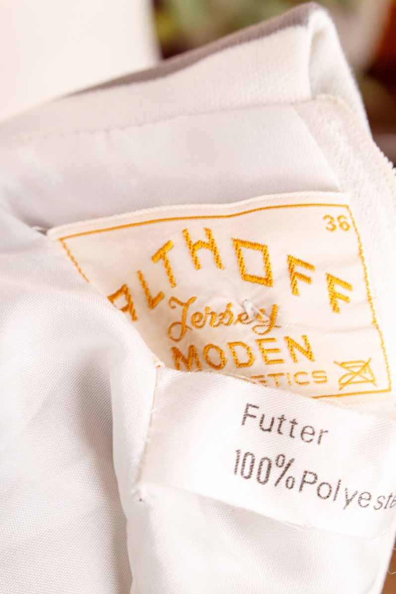 70s Kleid grün Streifen