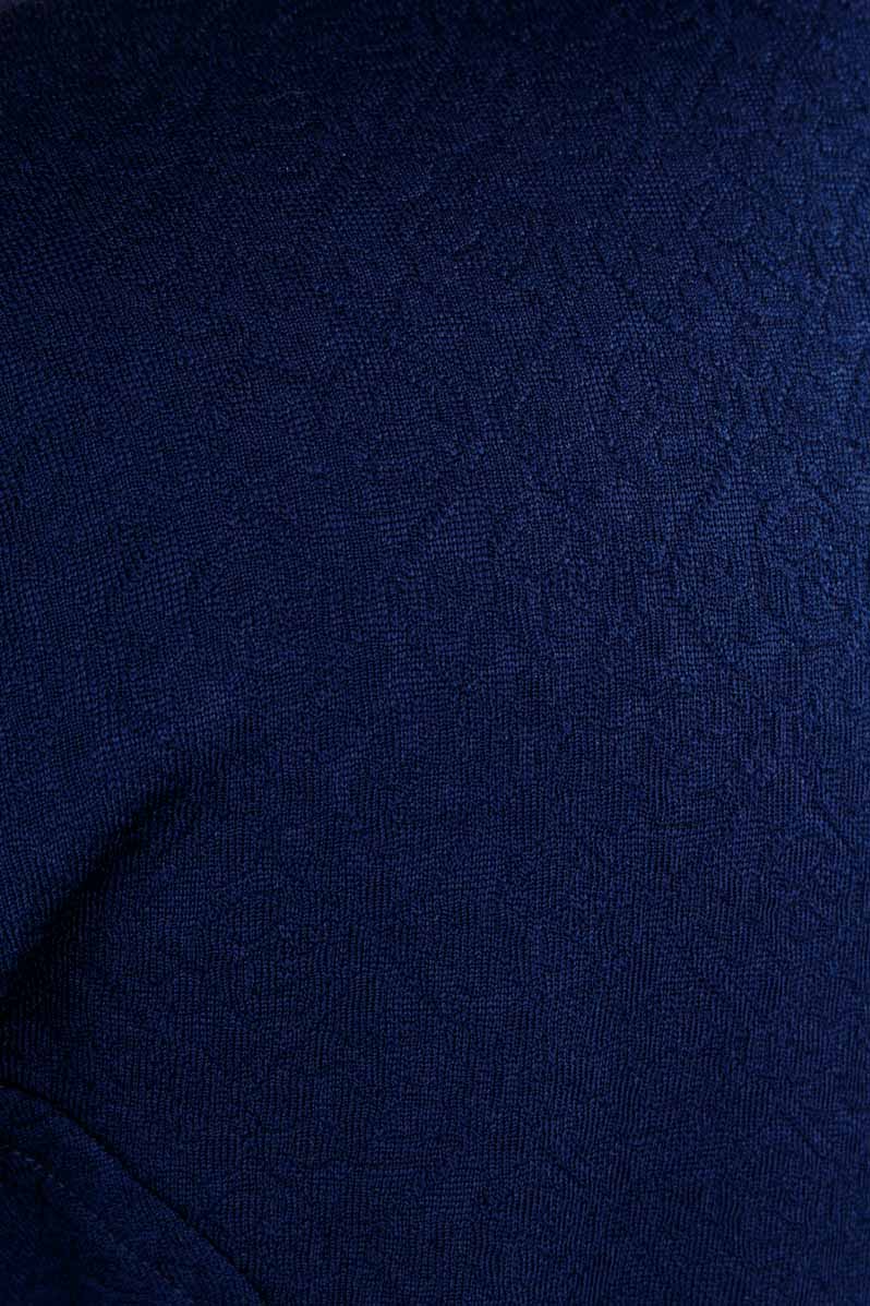 70s Schlager DDR Kleid blau