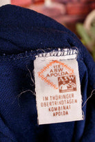 70s Schlager DDR Kleid blau