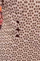 60s Etuikleid beige Punkte