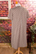 60s Etuikleid beige Punkte