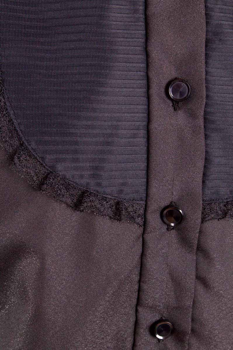 Rockabella Bluse schwarz Gothic