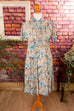 Rockabella Sommerkleid blau gemustert