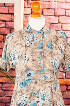 Rockabella Sommerkleid blau gemustert