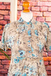 Rockabella Sommerkleid blau gemustert