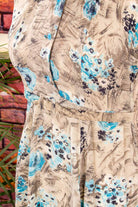 Rockabella Sommerkleid blau gemustert