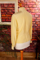 Seidenbluse gelb Spitze