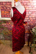 Rockabella Abendkleid rot Brokat