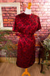 Rockabella Abendkleid rot Brokat