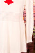 60s Minikleid beige rot