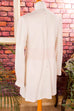60s Minikleid beige rot